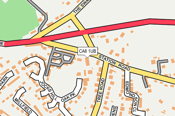 CA8 1UB map - OS OpenMap – Local (Ordnance Survey)