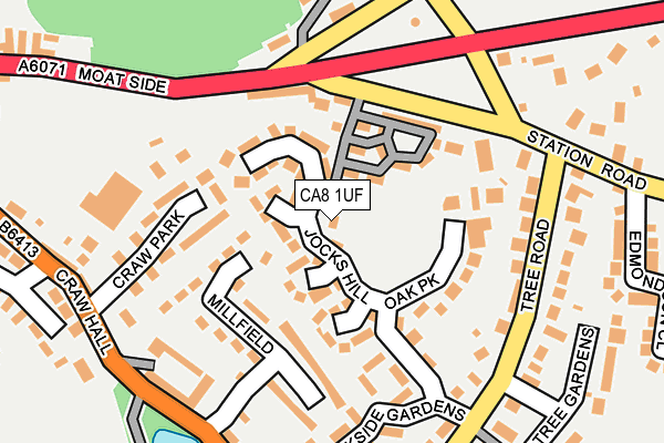 CA8 1UF map - OS OpenMap – Local (Ordnance Survey)