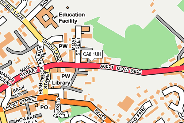 CA8 1UH map - OS OpenMap – Local (Ordnance Survey)