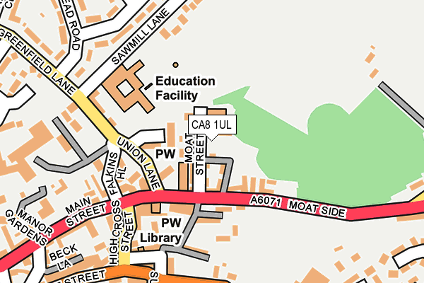 CA8 1UL map - OS OpenMap – Local (Ordnance Survey)