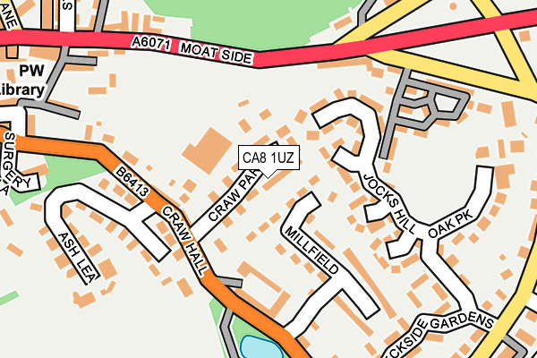 CA8 1UZ map - OS OpenMap – Local (Ordnance Survey)