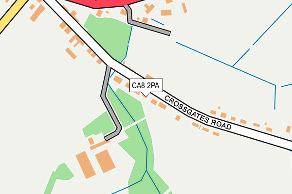 CA8 2PA map - OS OpenMap – Local (Ordnance Survey)