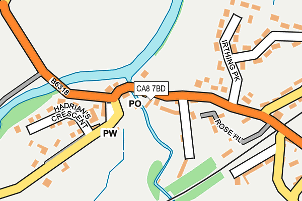 CA8 7BD map - OS OpenMap – Local (Ordnance Survey)