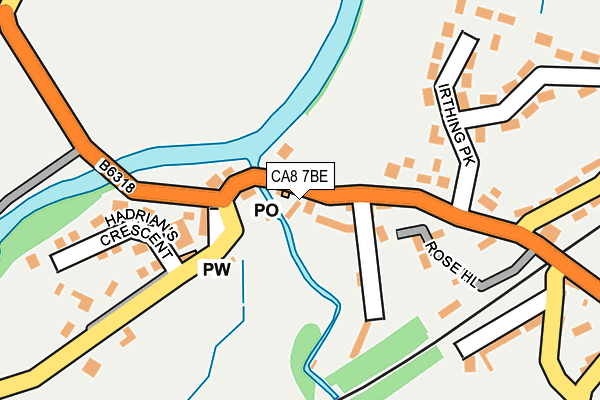CA8 7BE map - OS OpenMap – Local (Ordnance Survey)