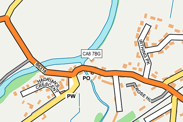 CA8 7BG map - OS OpenMap – Local (Ordnance Survey)