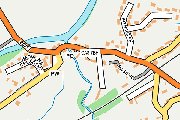 CA8 7BH map - OS OpenMap – Local (Ordnance Survey)