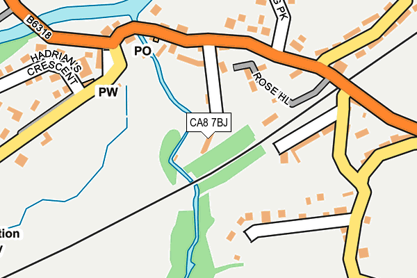 CA8 7BJ map - OS OpenMap – Local (Ordnance Survey)