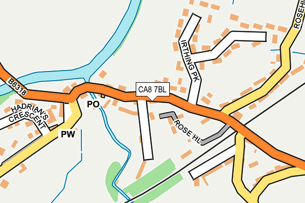CA8 7BL map - OS OpenMap – Local (Ordnance Survey)
