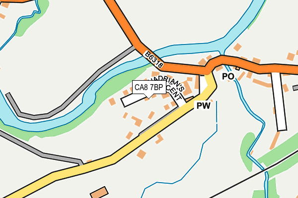 CA8 7BP map - OS OpenMap – Local (Ordnance Survey)