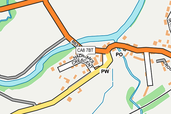 CA8 7BT map - OS OpenMap – Local (Ordnance Survey)