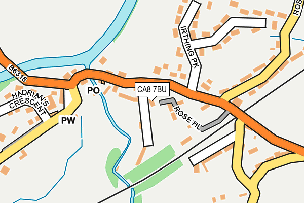 CA8 7BU map - OS OpenMap – Local (Ordnance Survey)
