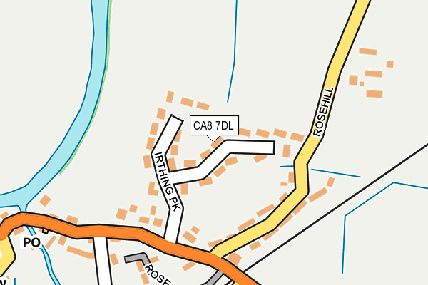 CA8 7DL map - OS OpenMap – Local (Ordnance Survey)