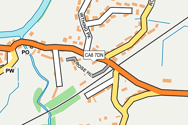 CA8 7DN map - OS OpenMap – Local (Ordnance Survey)