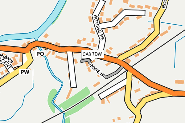 CA8 7DW map - OS OpenMap – Local (Ordnance Survey)