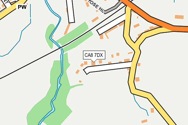 CA8 7DX map - OS OpenMap – Local (Ordnance Survey)