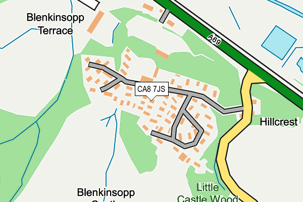 CA8 7JS map - OS OpenMap – Local (Ordnance Survey)