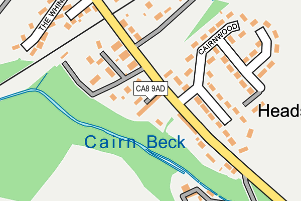CA8 9AD map - OS OpenMap – Local (Ordnance Survey)