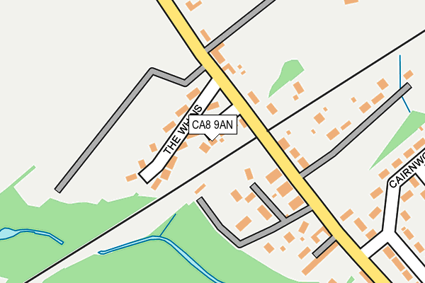 CA8 9AN map - OS OpenMap – Local (Ordnance Survey)