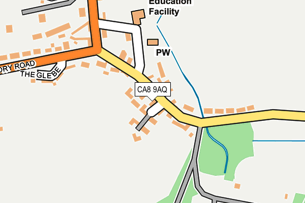 CA8 9AQ map - OS OpenMap – Local (Ordnance Survey)