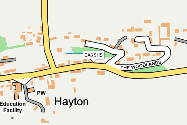 CA8 9HS map - OS OpenMap – Local (Ordnance Survey)