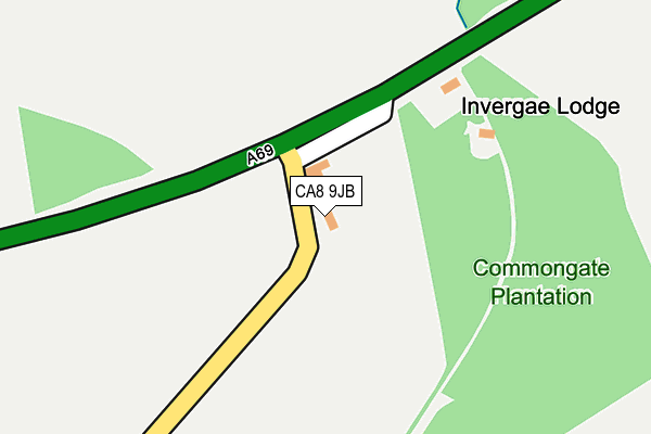 CA8 9JB map - OS OpenMap – Local (Ordnance Survey)