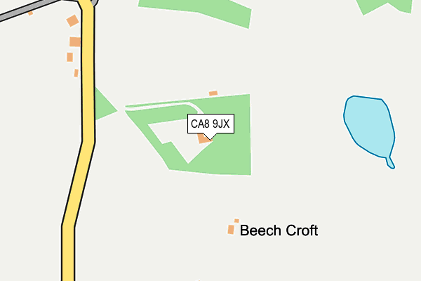 CA8 9JX map - OS OpenMap – Local (Ordnance Survey)