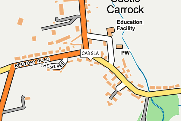 CA8 9LA map - OS OpenMap – Local (Ordnance Survey)