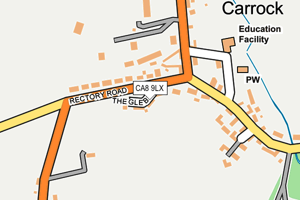 CA8 9LX map - OS OpenMap – Local (Ordnance Survey)