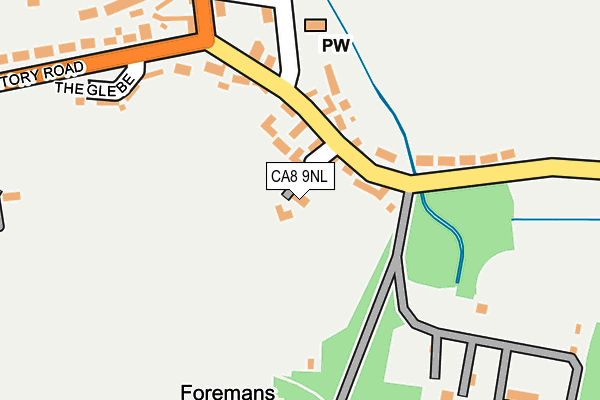 CA8 9NL map - OS OpenMap – Local (Ordnance Survey)
