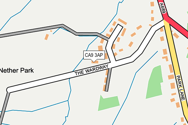 CA9 3AP map - OS OpenMap – Local (Ordnance Survey)