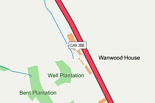 CA9 3BE map - OS OpenMap – Local (Ordnance Survey)