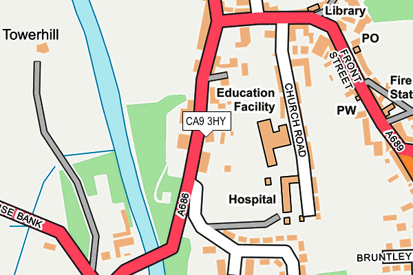 CA9 3HY map - OS OpenMap – Local (Ordnance Survey)