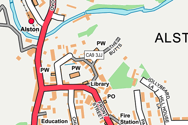 CA9 3JJ map - OS OpenMap – Local (Ordnance Survey)