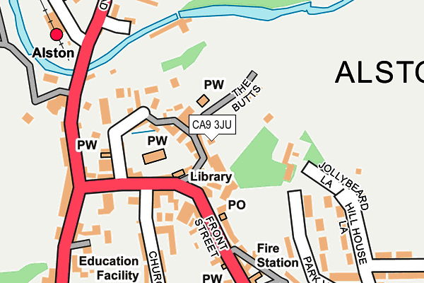 CA9 3JU map - OS OpenMap – Local (Ordnance Survey)