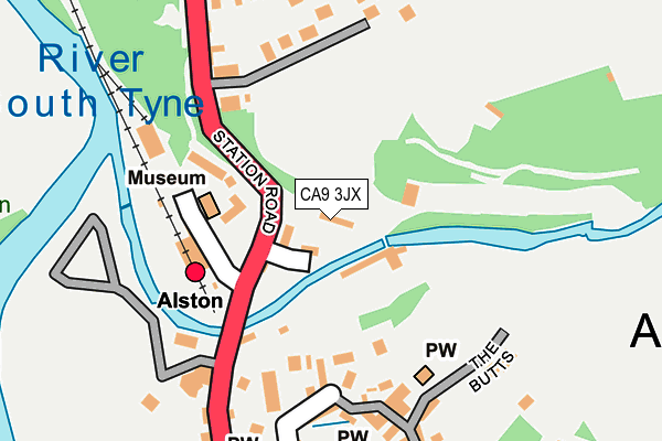 CA9 3JX map - OS OpenMap – Local (Ordnance Survey)