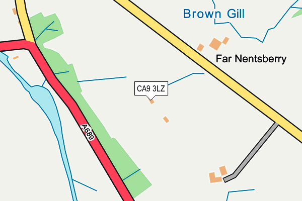 CA9 3LZ map - OS OpenMap – Local (Ordnance Survey)