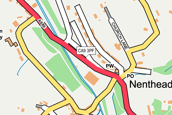 CA9 3PF map - OS OpenMap – Local (Ordnance Survey)