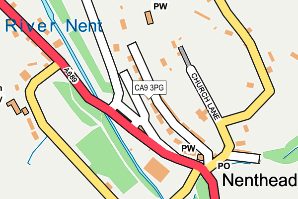 CA9 3PG map - OS OpenMap – Local (Ordnance Survey)