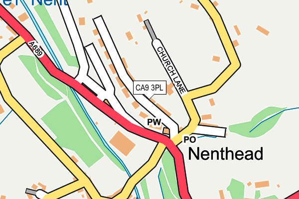 CA9 3PL map - OS OpenMap – Local (Ordnance Survey)