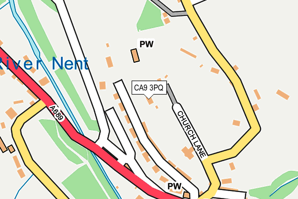 CA9 3PQ map - OS OpenMap – Local (Ordnance Survey)