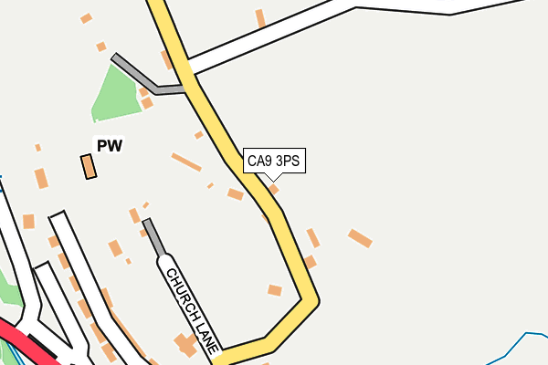 CA9 3PS map - OS OpenMap – Local (Ordnance Survey)