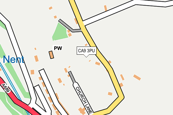 CA9 3PU map - OS OpenMap – Local (Ordnance Survey)