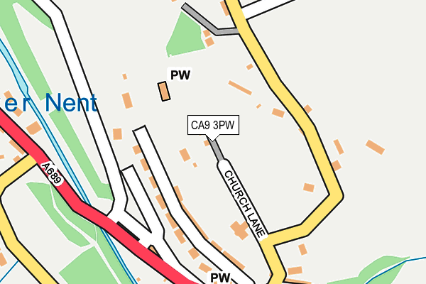 CA9 3PW map - OS OpenMap – Local (Ordnance Survey)