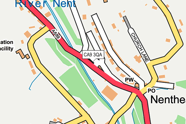 CA9 3QA map - OS OpenMap – Local (Ordnance Survey)