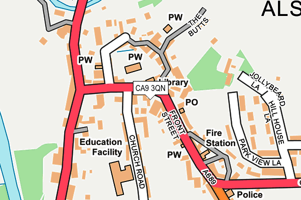 CA9 3QN map - OS OpenMap – Local (Ordnance Survey)