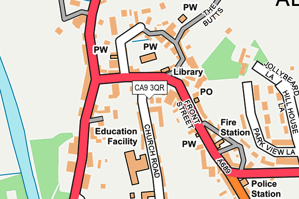 CA9 3QR map - OS OpenMap – Local (Ordnance Survey)