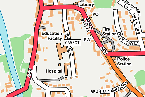 CA9 3QT map - OS OpenMap – Local (Ordnance Survey)