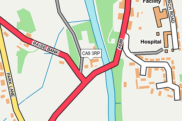 CA9 3RP map - OS OpenMap – Local (Ordnance Survey)