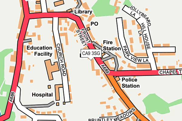 CA9 3SG map - OS OpenMap – Local (Ordnance Survey)