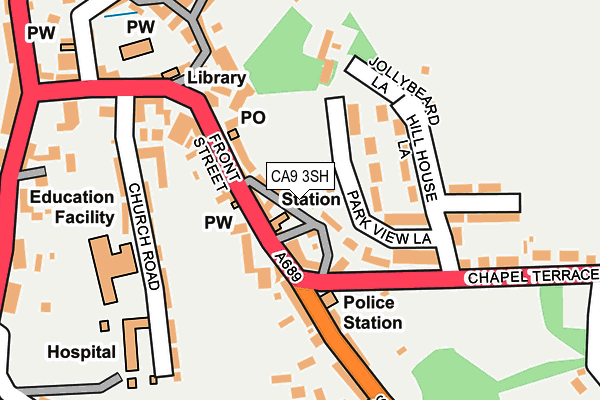 CA9 3SH map - OS OpenMap – Local (Ordnance Survey)
